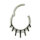 1,2mm Ray Shaped Hinged Segment Clicker Ring