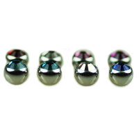10 Pcs Pack Steel Piercing Ball with Big Stone