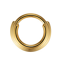 1,2mm Tripple Stacked Hinged Segment Clicker Ring