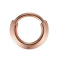 1,2mm Tripple Stacked Hinged Segment Clicker Ring