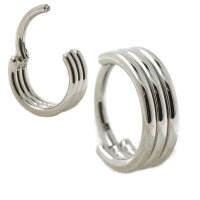 1,2mm Triple Rings Hinged Segment Clicker Ring