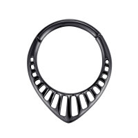 1,2mm Aztec Design Hinged Segment Clicker Ring