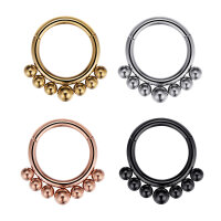 1,2mm Outer Balls Hinged Segment Clicker Ring