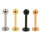 10 Pcs Pack Steel Labrets with Balls, 4 Colors