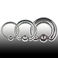 10 Pcs Pack Titanium Ball Closure Ring