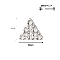 Titanium Triangle Form Structured Top for Internally...