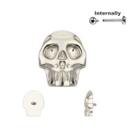 Titanium Skull Top for Internally Threaded Labrets