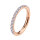 1,0mm Small Rose Gold Outer Jewelled Hinged Segment Clicker Ring