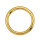 Big Gauge Hinged Segment Clicker Ring 2,5x10mm Gold
