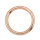 Big Gauge Hinged Segment Clicker Ring 2,5x20mm Rosegold