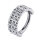 1,2mm Wide Baguette CZ Hinged Segment Clicker Ring