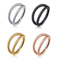 1,2mm Double Hoop Rotated Pattern Hinged Segment Clicker...