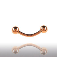 10 Pcs Pack Rosegold Steel Bananabells with Balls