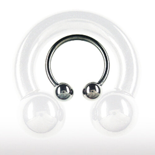 10 Pcs Pack Black Steel Circular Barbells with Balls