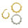 1,2mm Star Shaped Hinged Segment Clicker Ring