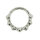 1,2mm Star Shaped Hinged Segment Clicker Ring